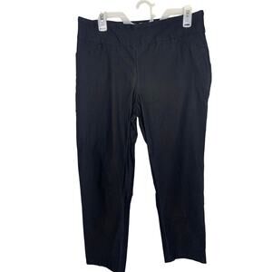 Tribal Women's Black Dress Pants 14W Elastic Waist Raylon Spandex Nylon
